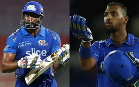 Kieron Pollard and Nicholas Pooran