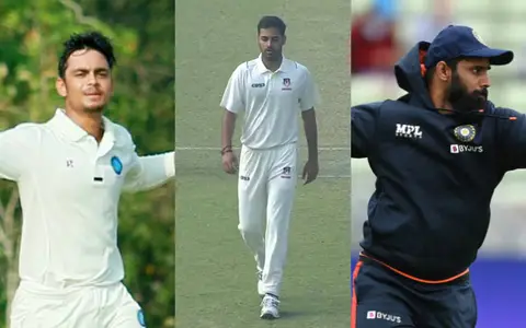 Ishan Kishan, Bhuvneshwar Kumar & Hanuma Vihari.