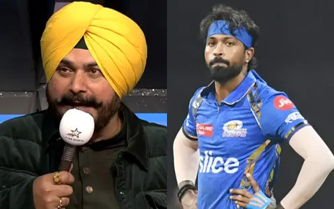 Navjot Singh Sidhu and Hardik Pandya