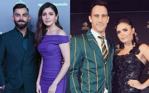 Virat Kohli, Anushka and Faf Duplessis and Imari.