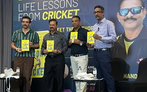 Life Lessons from cricket book launch