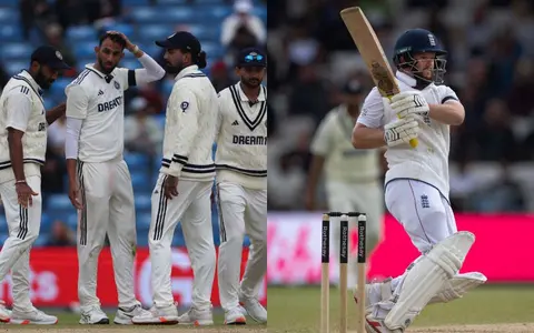 Prasidh Krishna and Ben Duckett