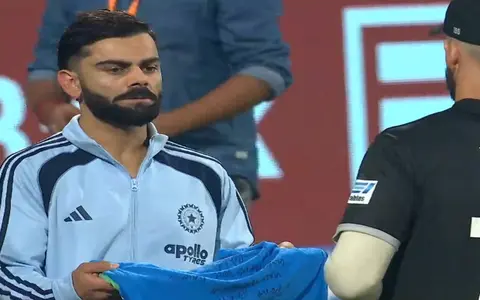 [WATCH] IND vs NZ 2026: Virat Kohli gifts signed jersey to Daryl Mitchell after third ODI