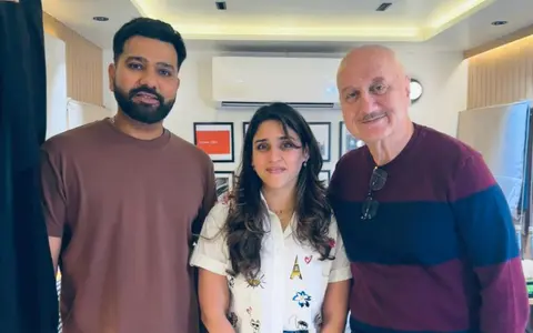 Anupam Kher praises Rohit Sharma’s down-to-earth persona after surprise meet-up