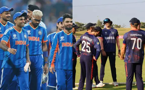Will India qualify for the Super Eights after a win against Namibia?