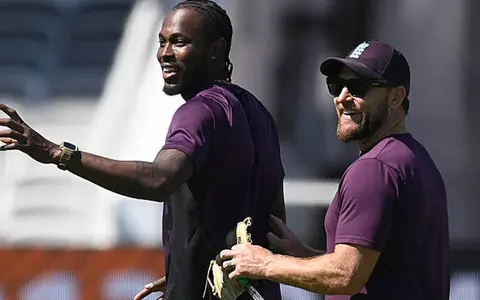 Jofra Archer and Brendon McCullum