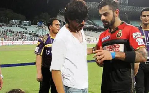 Shah Rukh Khan and Virat Kohli