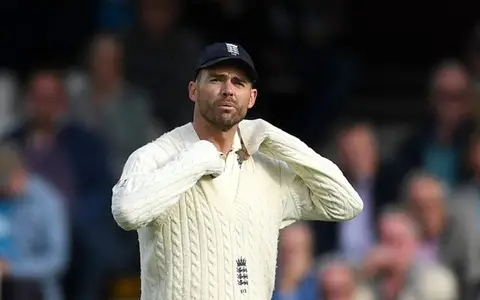 James Anderson of England. (Photo by Gareth Copley/Getty Images)