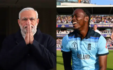 Narendra Modi and Jofra Archer