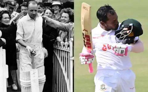 Sir Donald Bradman and Mushfiqur Rahim