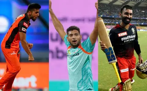 Umran Malik. Mohsin Khan, Dinesh Karthik