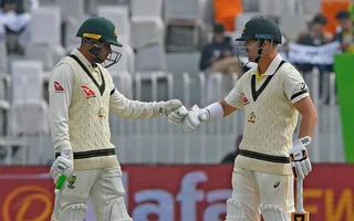 Usman Khawaja and David Warner