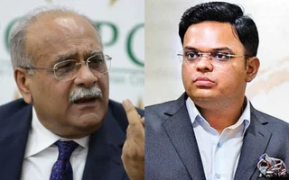 Najam Sethi and Jay Shah