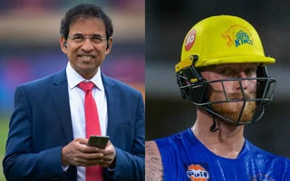 Harsha Bhogle and Ben Stokes