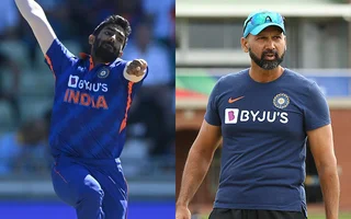Jasprit Bumrah and Paras Mhambrey