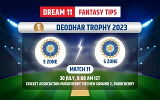East Zone vs South Zone Dream11 Team Today