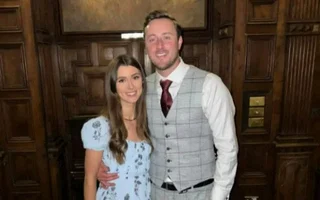Ollie Robinson with his ex Lauren Rose