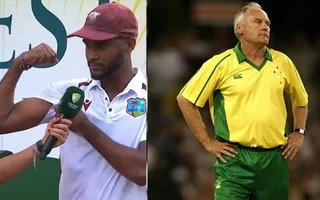 Rodney Hogg and Kraigg Braithwaite