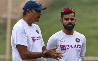 Ravi Shastri and Virat Kohli
