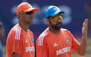 Rohit Sharma and Rahul Dravid