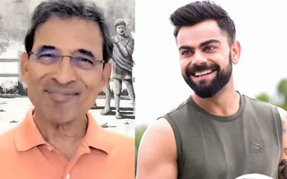 Harsha Bhogle and Virat Kohli