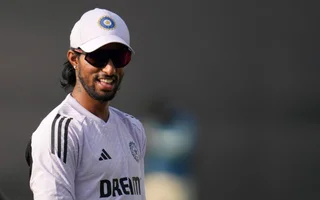 Tilak Verma Smiling in Practice Kit