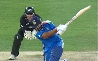 Shreyas Iyer breaks the shackles with 109-metre maximum off Glenn Phillips