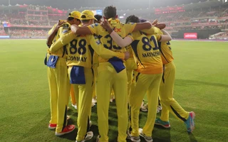 Chennai Super Kings Huddle