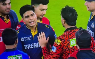 [Watch] IPL 2025: Shubman Gill involved in heated exchange with umpire over DRS call overturned