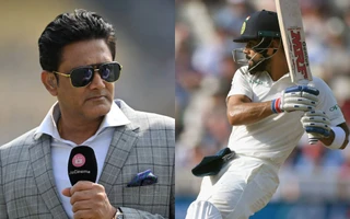Anil Kumble and Virat Kohli