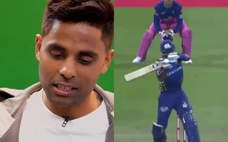 [WATCH] IPL 2025 - Suryakumar Yadav reacts to his favourite shots, video goes viral