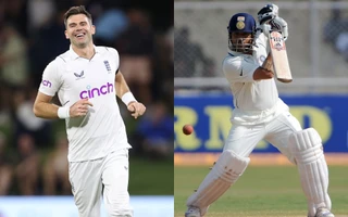 James Anderson and Sachin Tendulkar