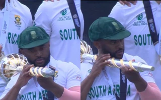 WATCH: Temba Bavuma 'shoots' ICC Test Mace after South Africa win WTC Final 2025, video goes viral