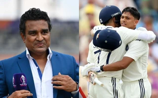 Sanjay Manjrekar and Yashasvi Jaiswal with Shubman Gill
