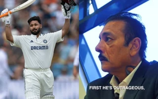 Rishabh Pant and Ravi Shastri