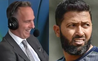 Michael Vaughan and Wasim Jaffer