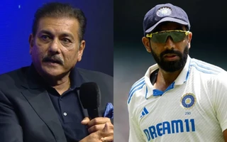 Ravi Shastri and Jasprit Bumrah