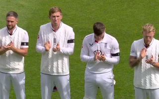 England Team wearing black armband