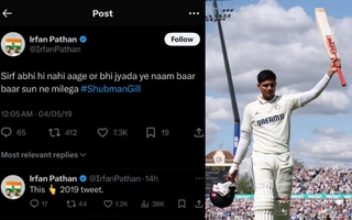Irfan Pathan and Shubman Gill