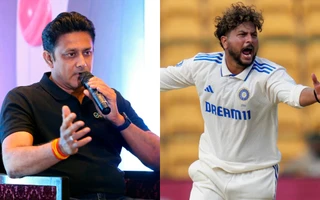 Anil Kumble and Kuldeep Yadav