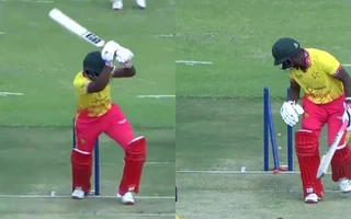 ZIM vs SA 2025: Wessly Madhevere gets hit wicket in bizarre fashion; video goes viral