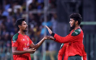 SL vs BAN 2025, Third T20I: Mustafizur Rahman celebrates a wicket