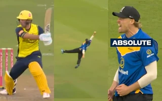 [Watch] T20 Blast 2025: Harrison Ward's one-handed screamer dismisses Chris Lynn
