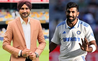 Harbhajan Singh and Jasprit Bumrah