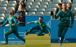 [Watch] WCL 2025: AB de Villiers' otherworldly catch sends back Chris Lynn
