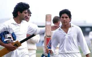 ENG vs IND 1990: Manoj Prabhakar (left) and Sachin Tendulkar (right)