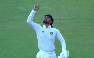 2025 Duleep Trophy Final: Yash Rathod celebrates his ton