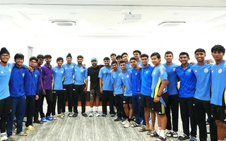 [WATCH]: Rohit Sharma meets U19 cricketers at CoE ahead of Australia series