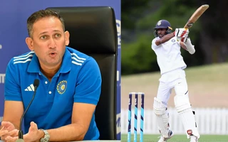 A file picture of Ajit Agarkar, and Abhimanyu Easwaran