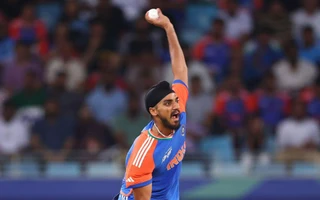 Arshdeep Singh during ongoing Asia Cup